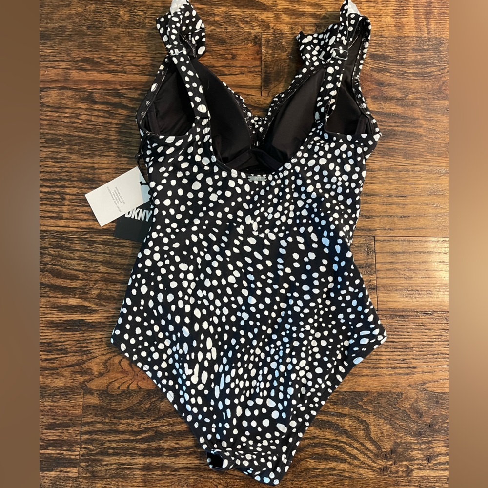 DKNY Women’s One Piece Bathing Suit - Picture 4 of 6